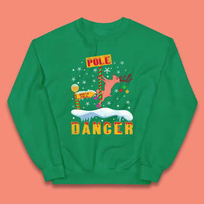 North Pole Dancer Christmas Kids Jumper