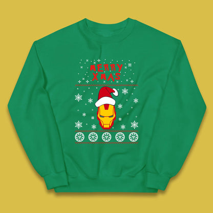 Merry Xmas Ironman Kids Jumper