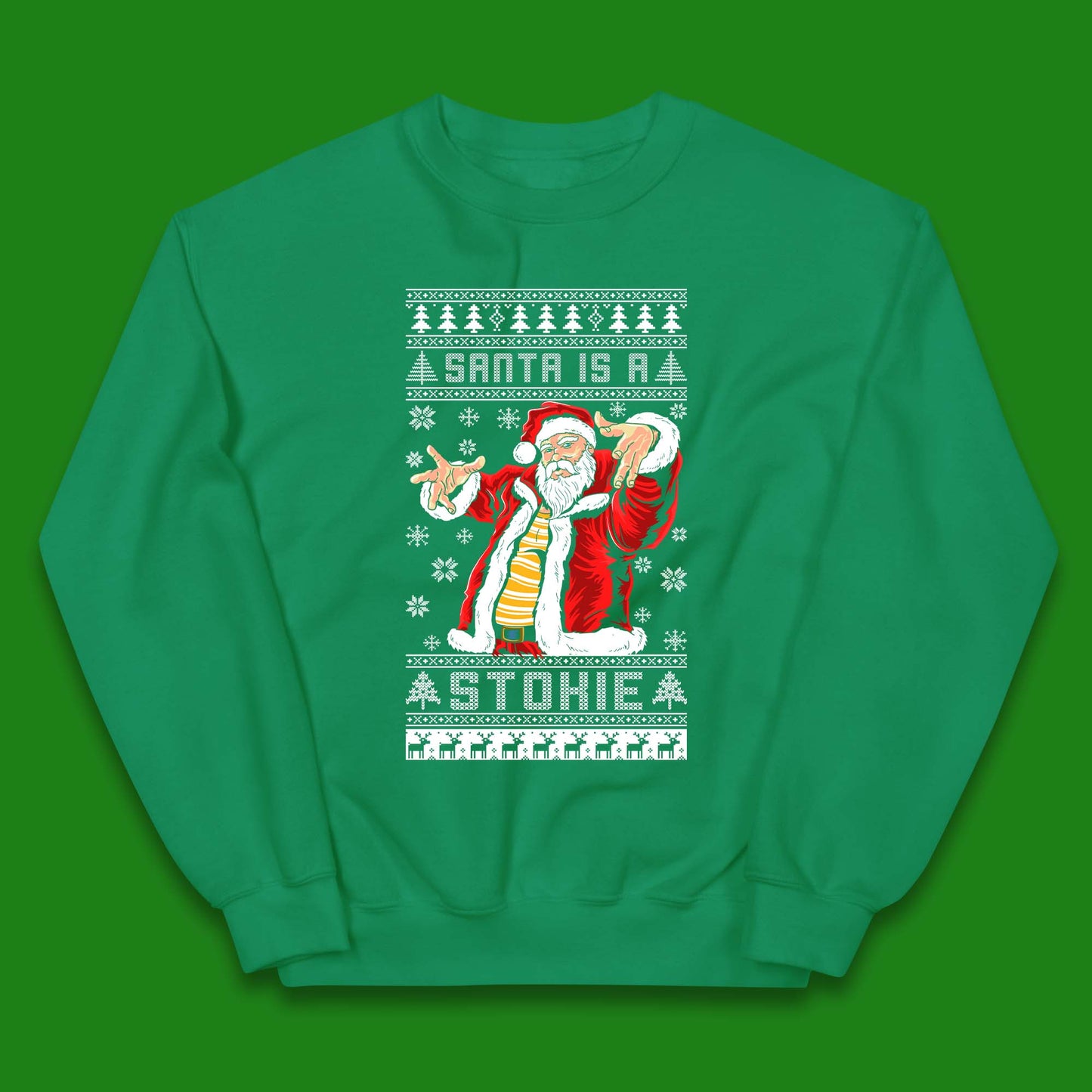 Santa is A Stokie Christmas Kids Jumper