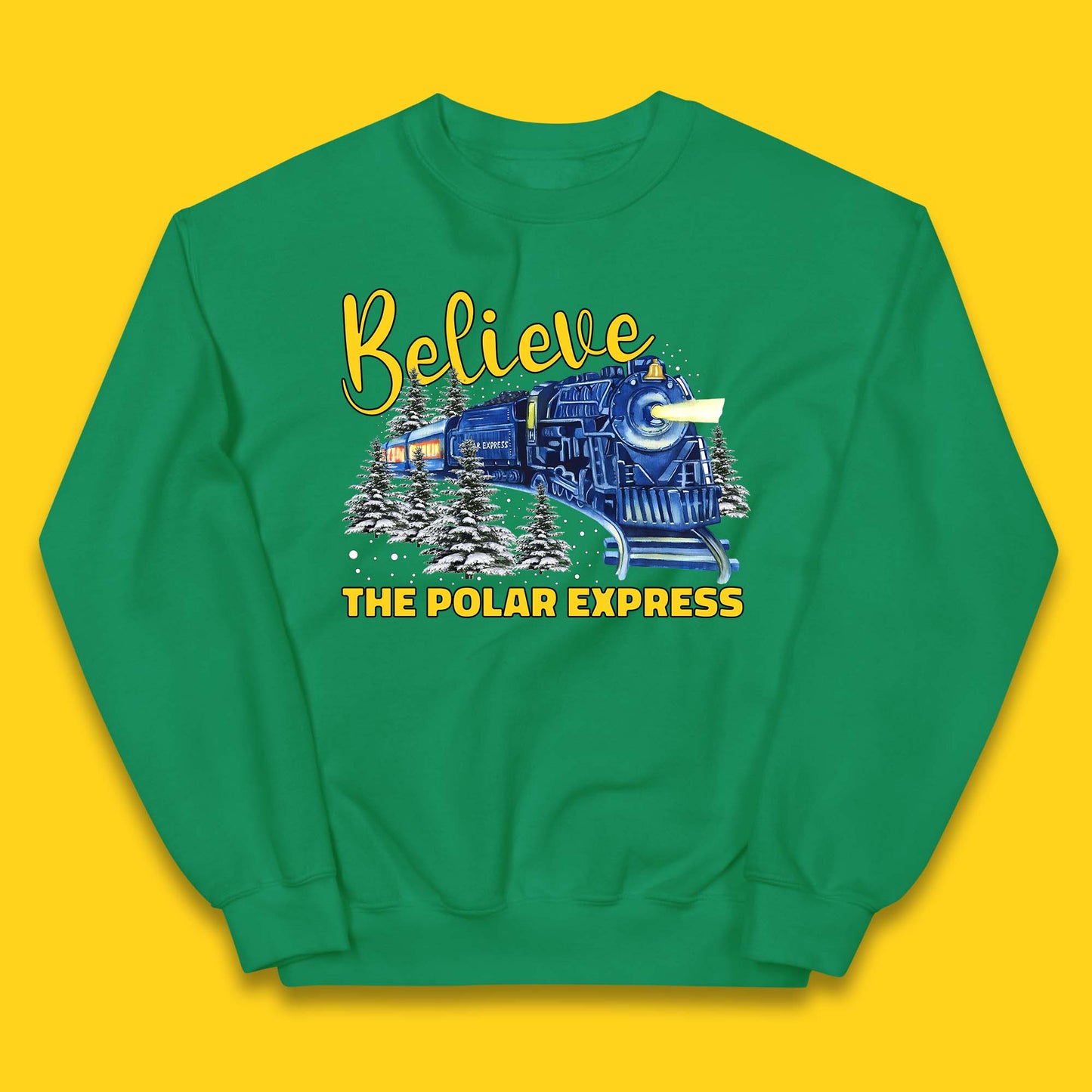 Believe The Polar Express Christmas Train Kids Jumper