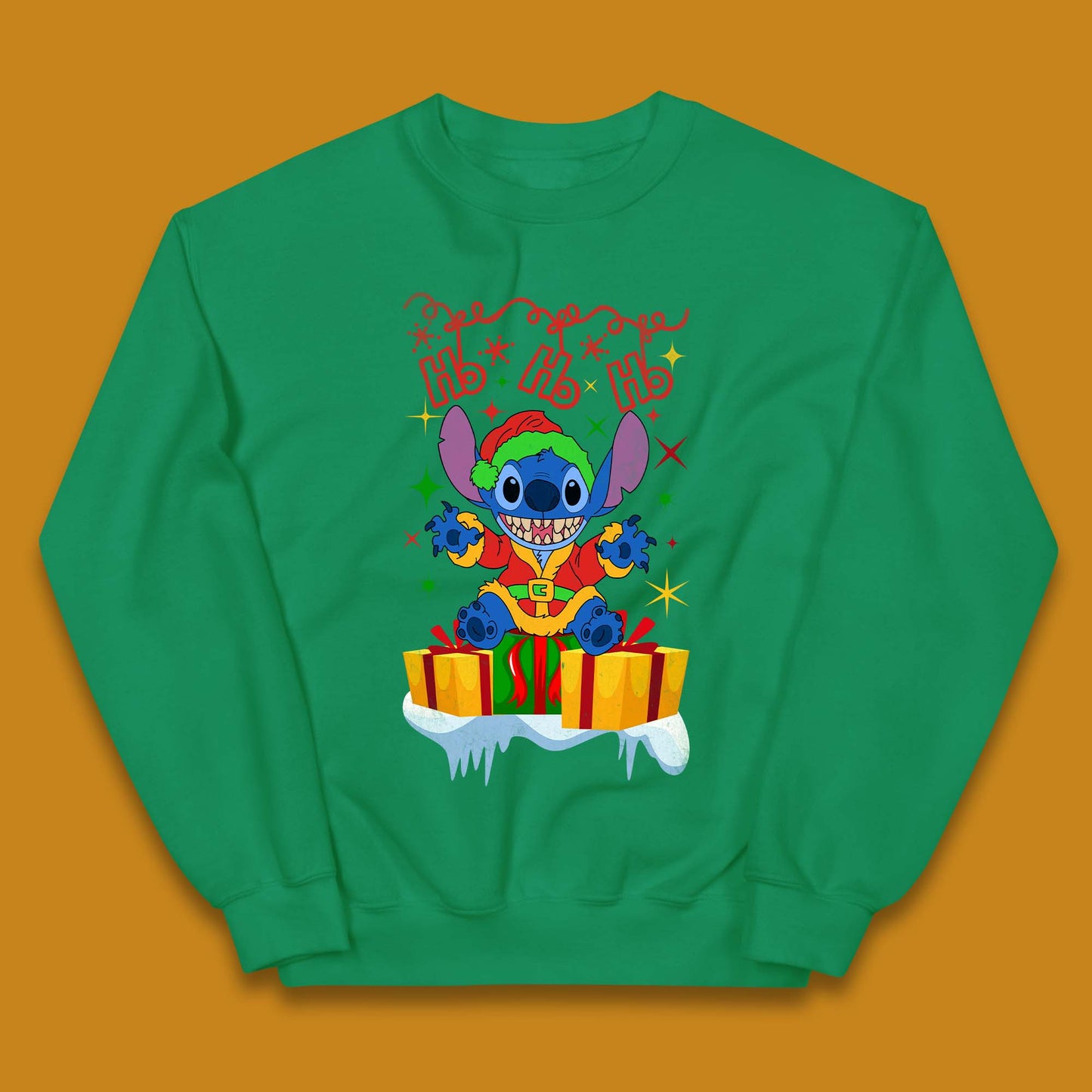 Elf Stitch Christmas Kids Jumper