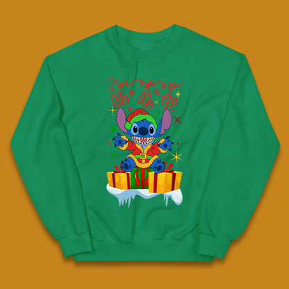 Elf Stitch Christmas Kids Jumper