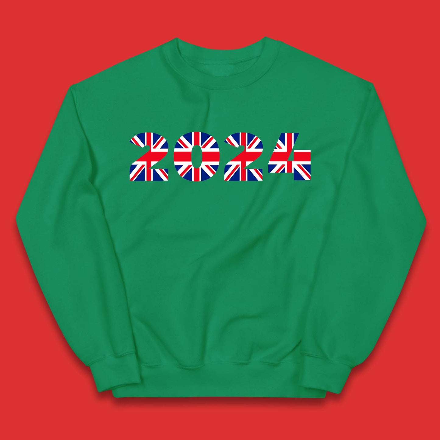 New Year 2024 UK Flag Kids Jumper