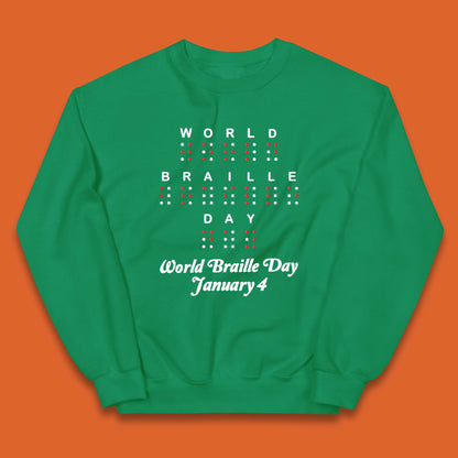 World Braille Day Kids Jumper