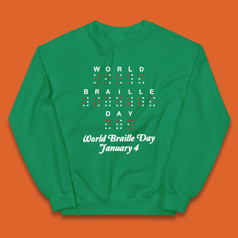 World Braille Day Kids Jumper