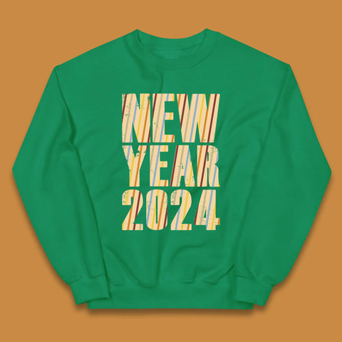Retro Style New Year 2024 Kids Jumper