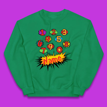Personalised Number Day Kids Jumper