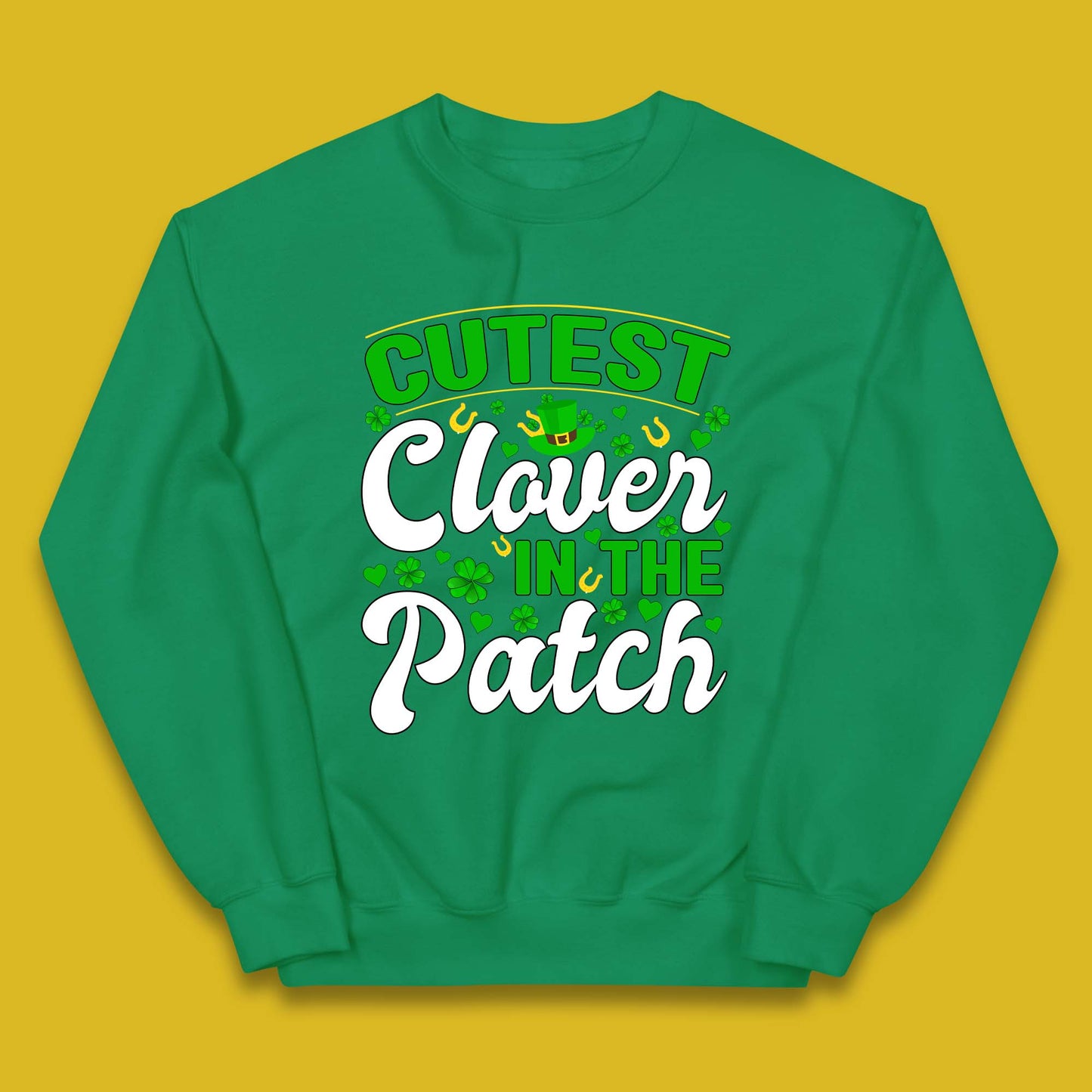 Cutest Clover In The Patch Kids Jumper