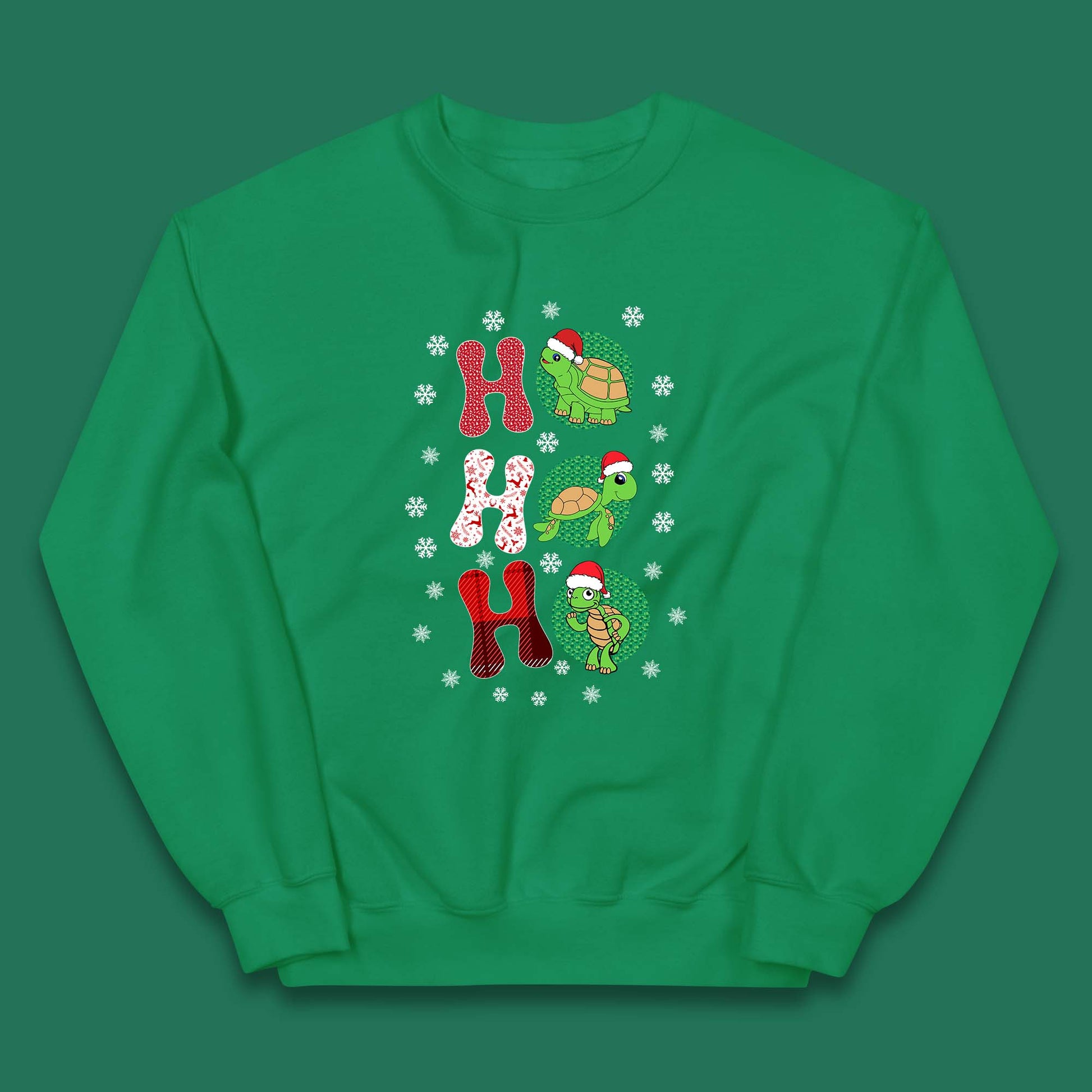 turtles santa kids jumper
