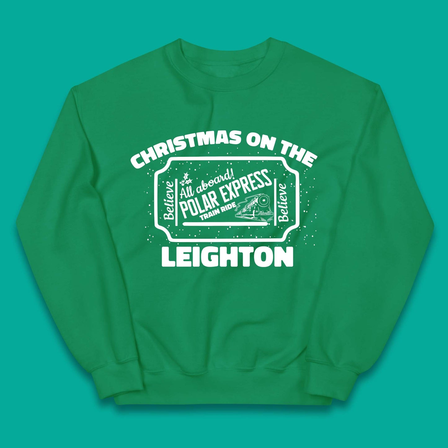 Polar Express Christmas Train Kids Jumper