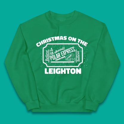 Polar Express Christmas Train Kids Jumper