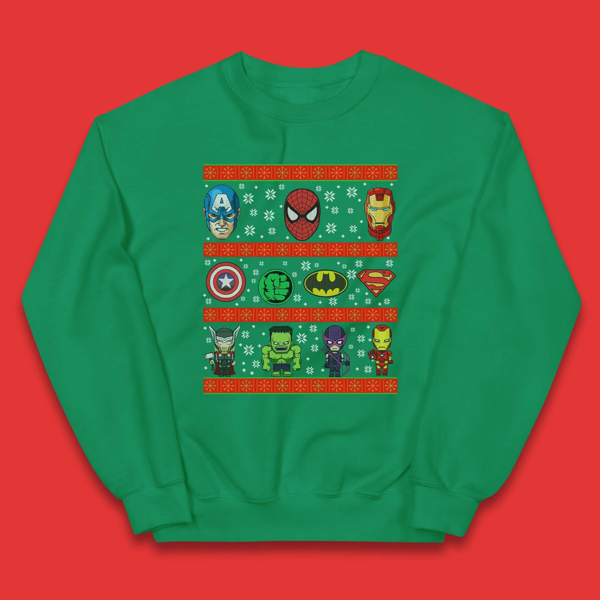 Boys Marvel Christmas Jumper