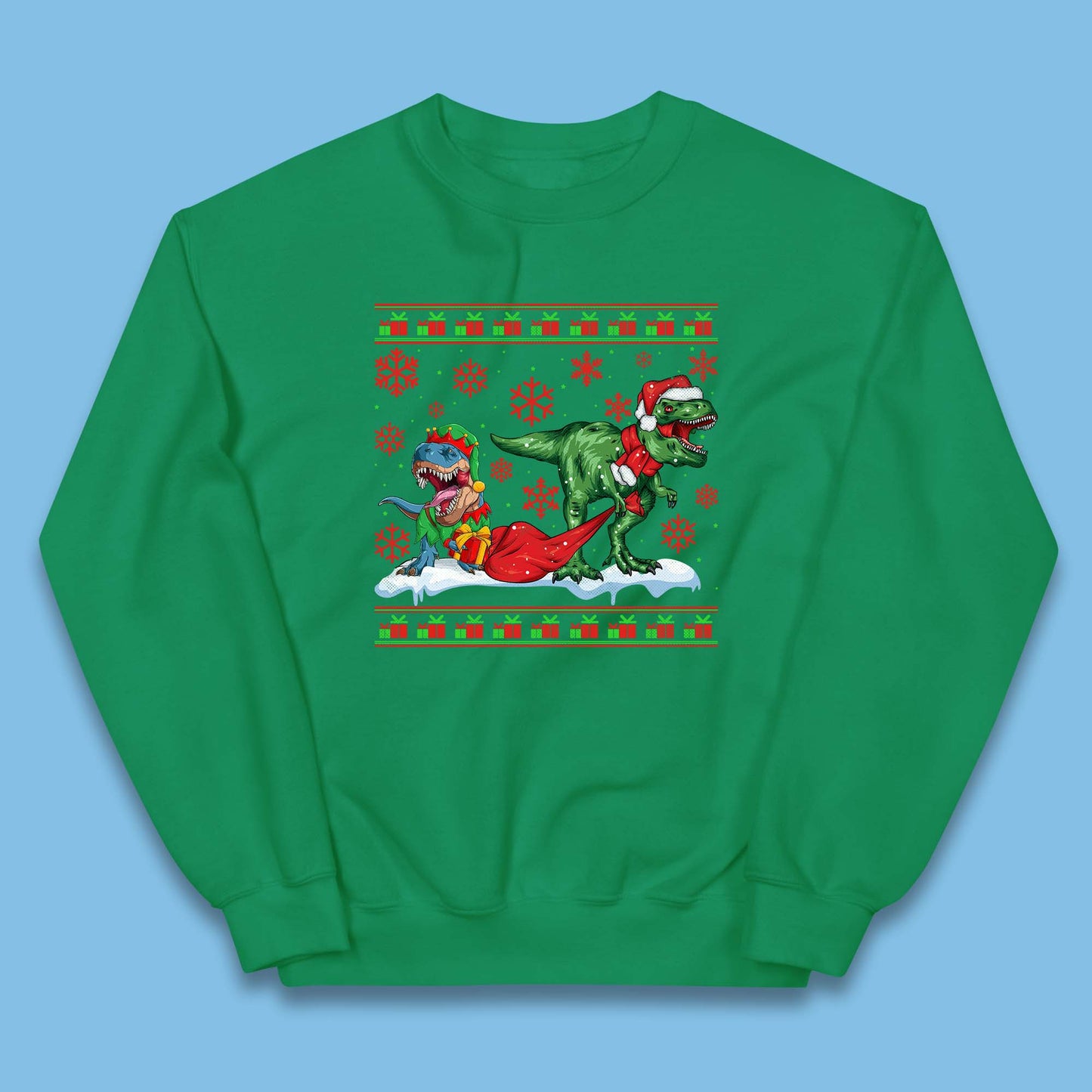 santa & elf costume jumper