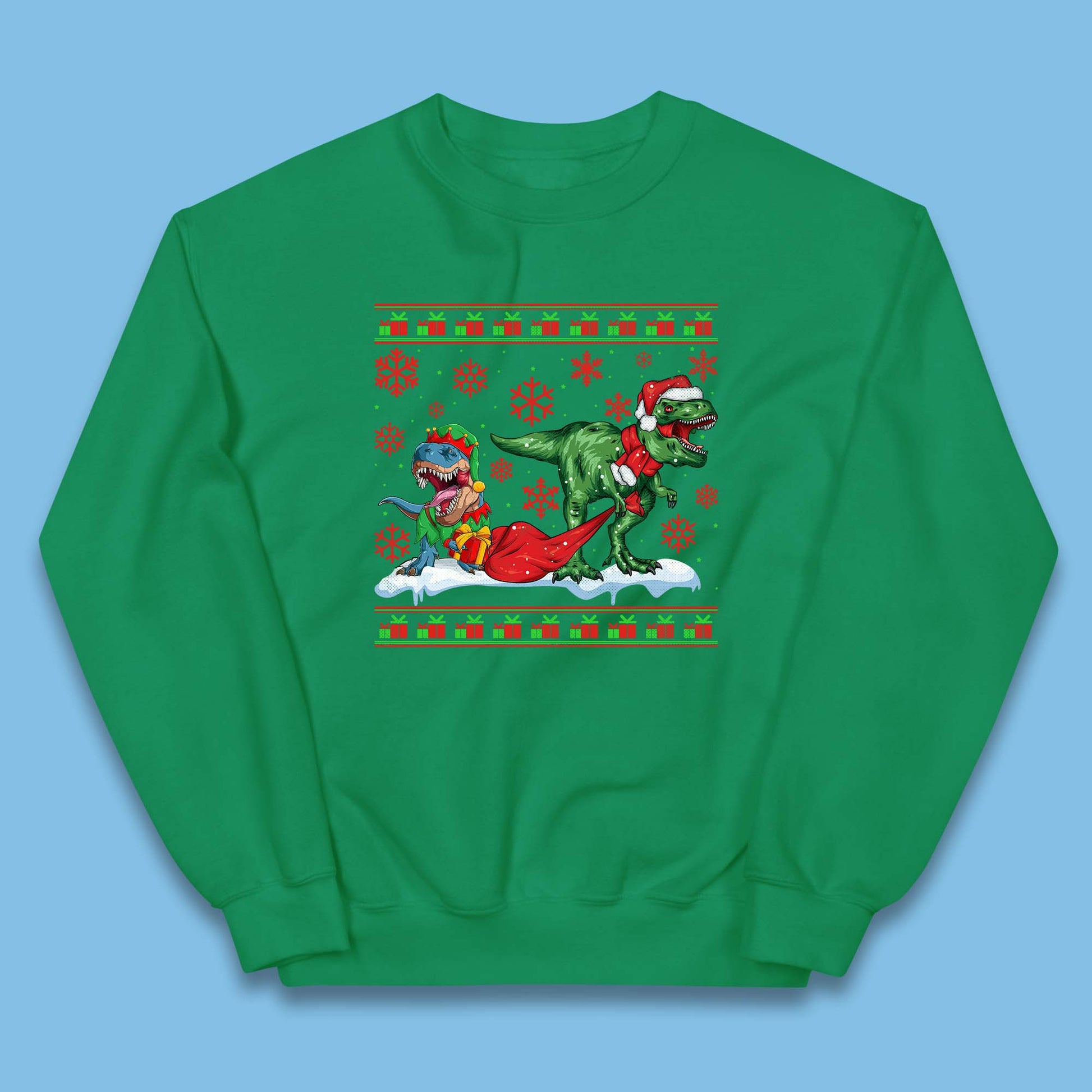 santa & elf costume jumper