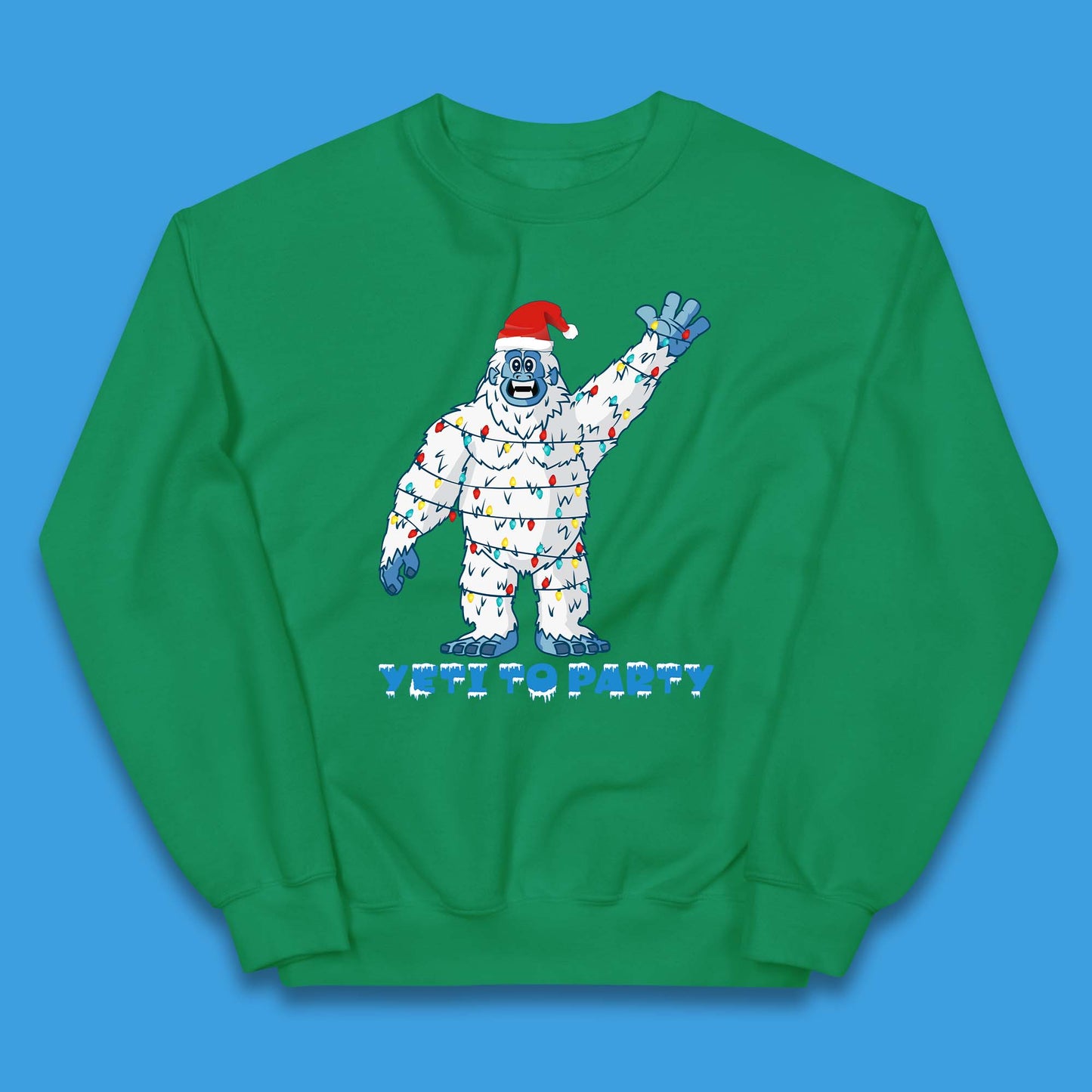 Yeti To Party Christmas Kids Jumper