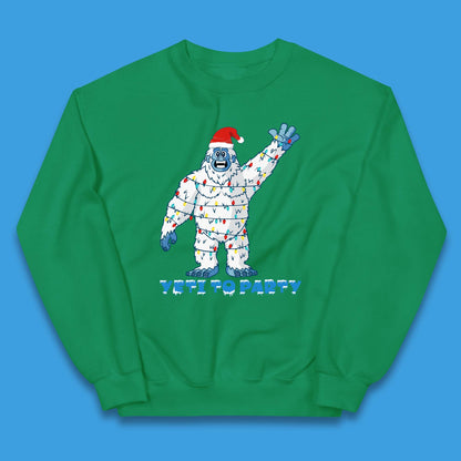 Yeti To Party Christmas Kids Jumper