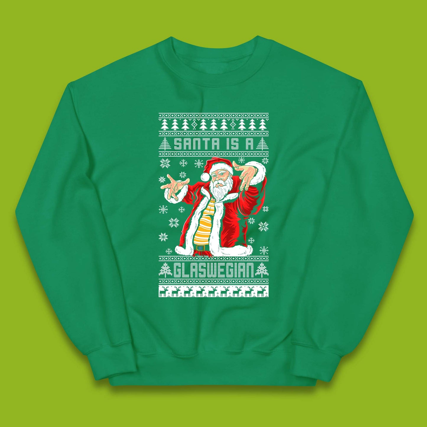 Santa Is A Glaswegian Christmas Kids Jumper