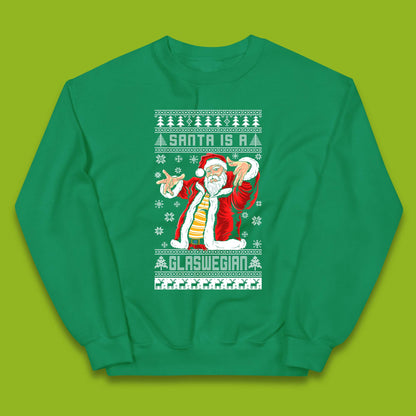 Santa Is A Glaswegian Christmas Kids Jumper