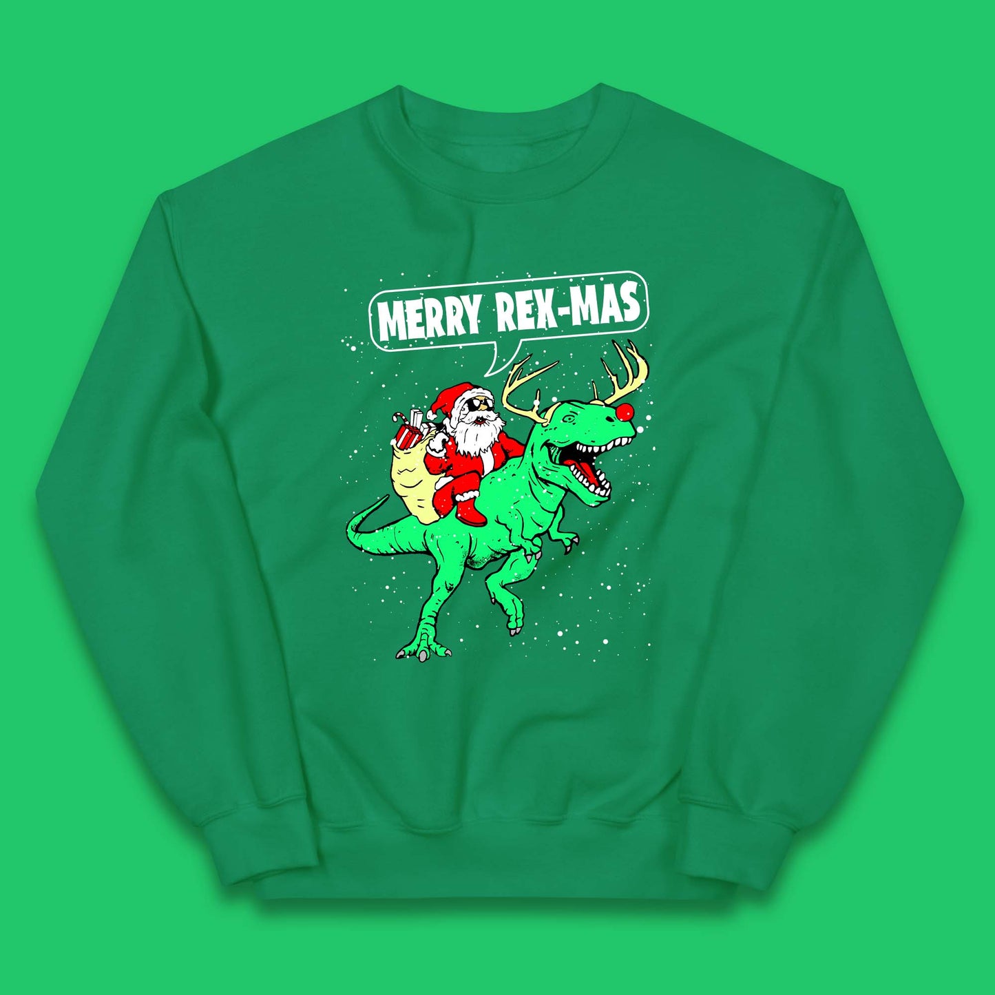 Merry Rex-Mas Christmas Kids Jumper