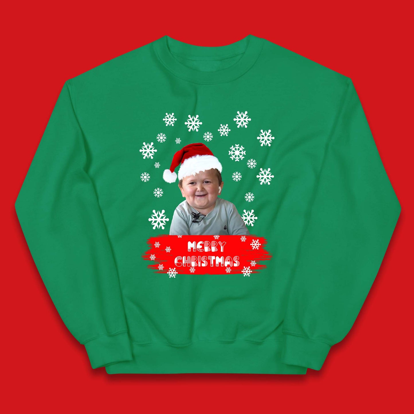 Merry Christmas Hasbulla Snowflakes Kids Jumper