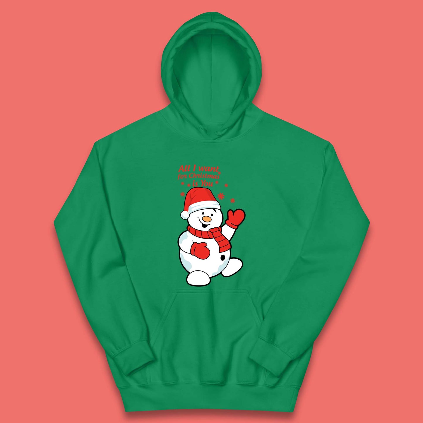 Snowman Christmas Kids Hoodie