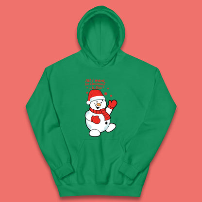 Snowman Christmas Kids Hoodie