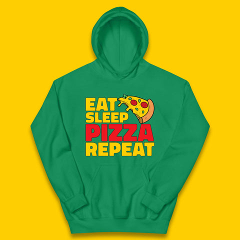 Eat Sleep Pizza Repeat Kids Hoodie