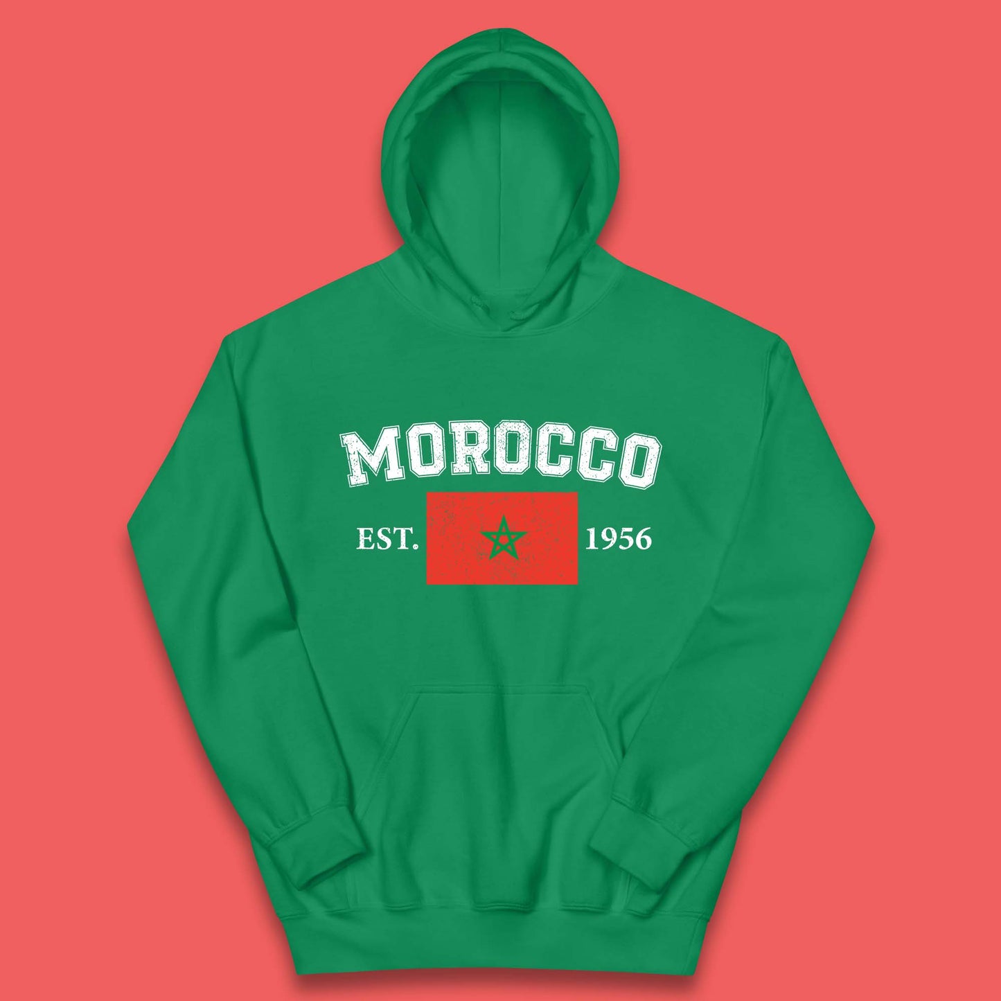 Morocco Est 1956 Kids Hoodie