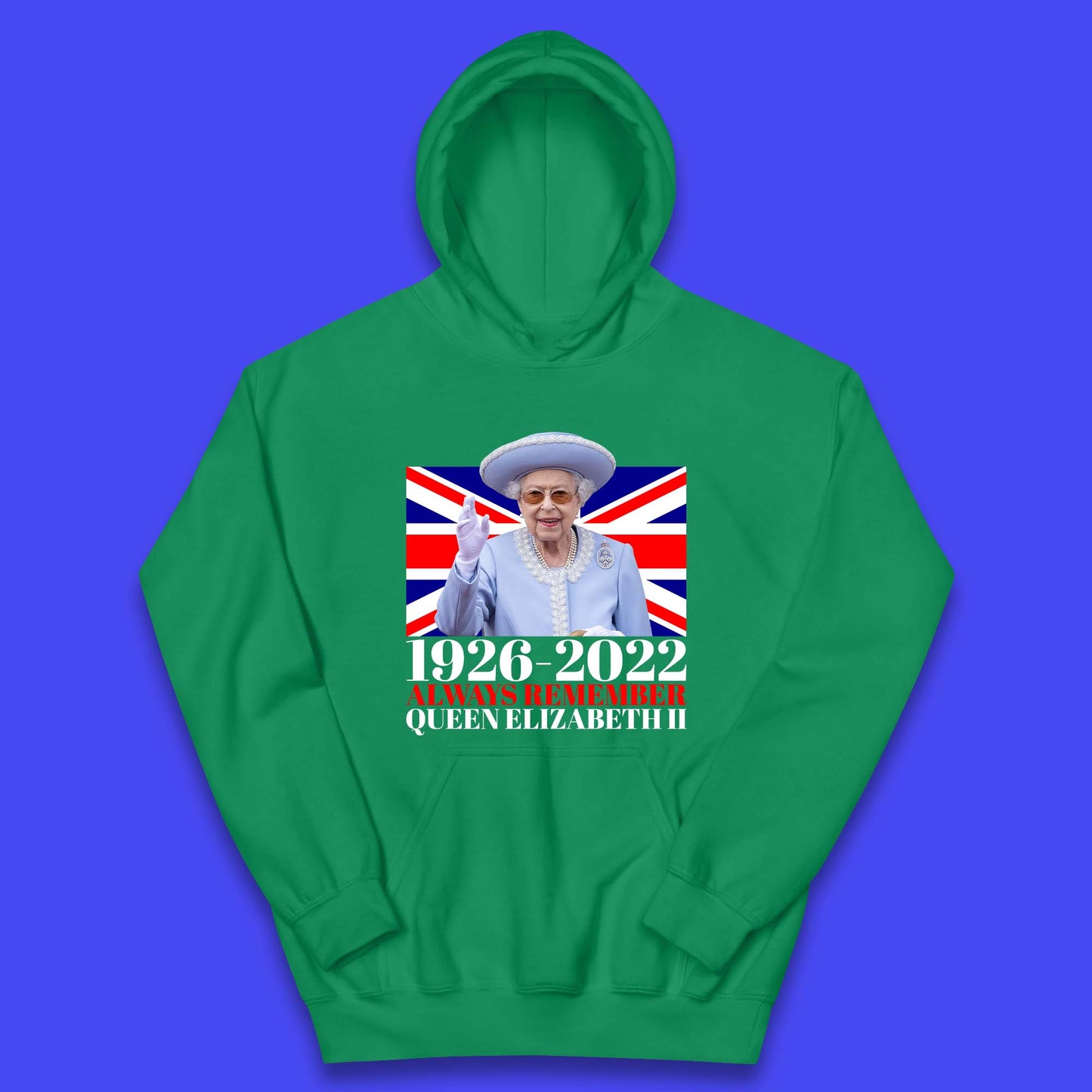 1926-2022 Queen Elizabeth II Kids Hoodie
