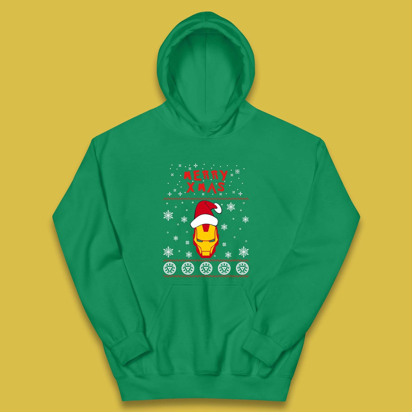 Merry Xmas Ironman Kids Hoodie