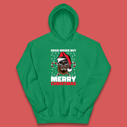hipster skull christmas hoodie