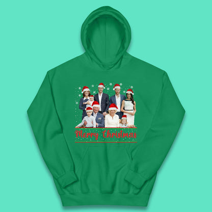 British Royal Family Succession Christmas Kids Hoodie