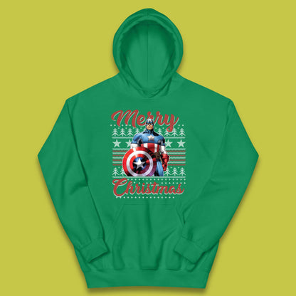 Captain America Christmas Kids Hoodie