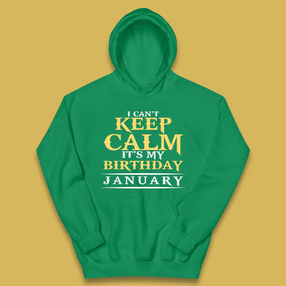 January Birth Party Kids Hoodie