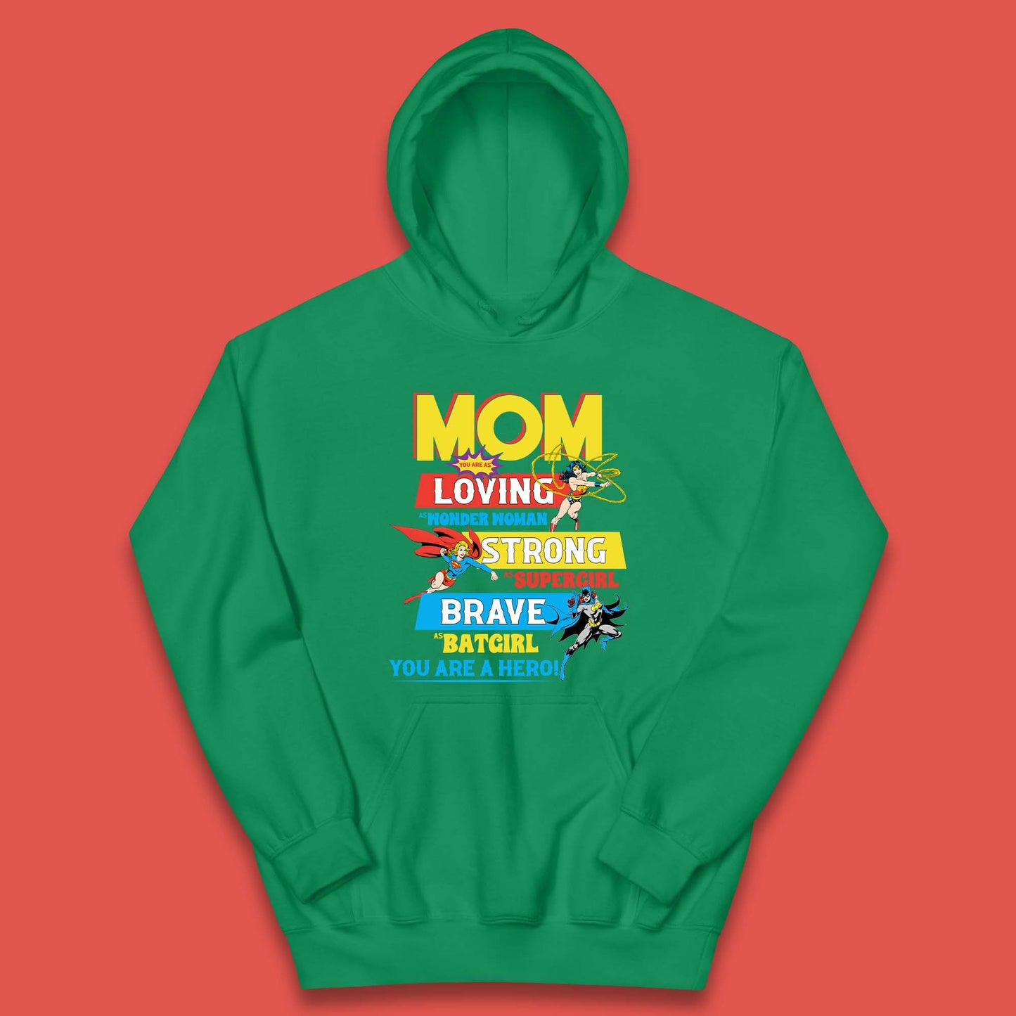 Mom You are Hero Kids Hoodie
