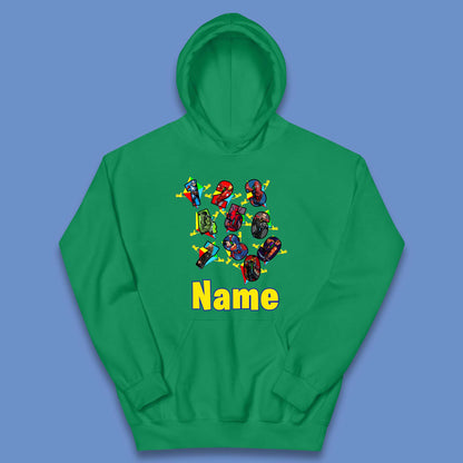 Personalised Number Day Superheroes Superheroes Kids Hoodie