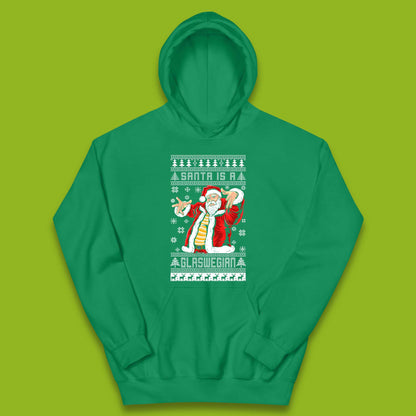 Santa Is A Glaswegian Christmas Kids Hoodie