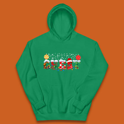 chest and nuts christmas snow winter hoodie