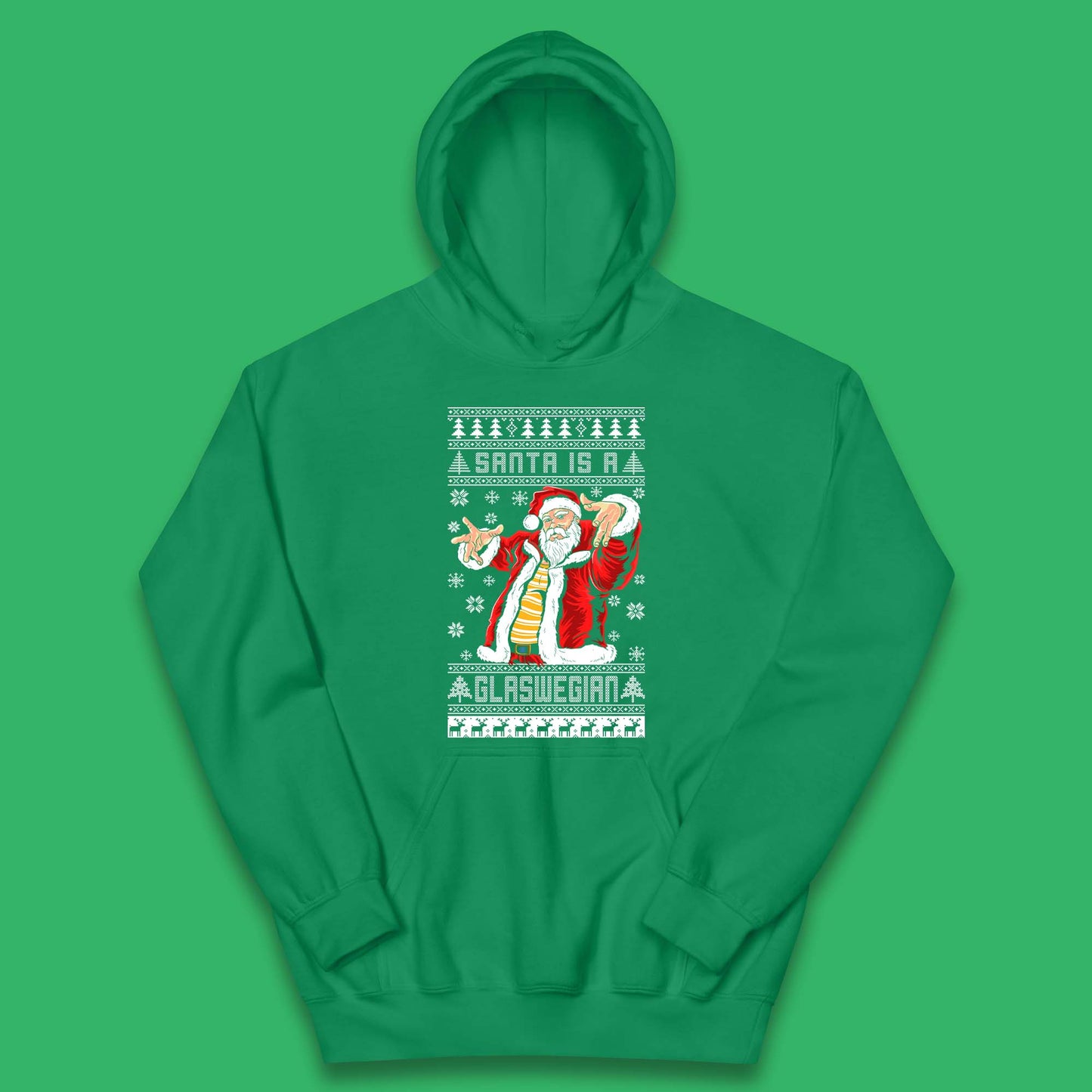 Santa Is A Scouse Christmas Kids Hoodie