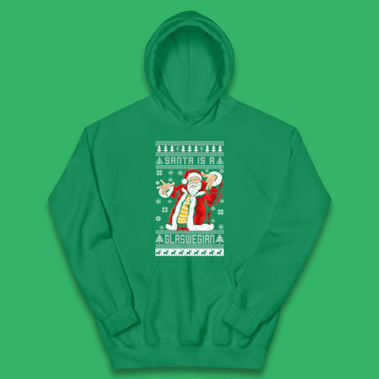 Santa Is A Scouse Christmas Kids Hoodie