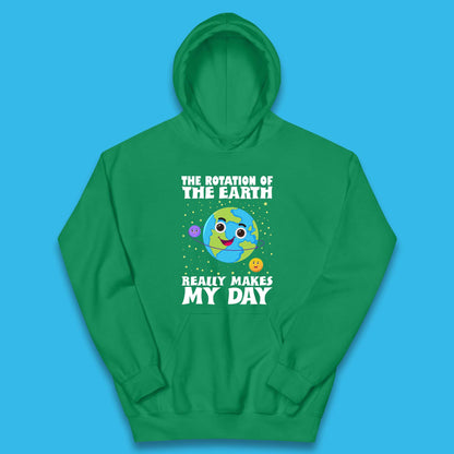 Rotation Of Earth Kids Hoodie