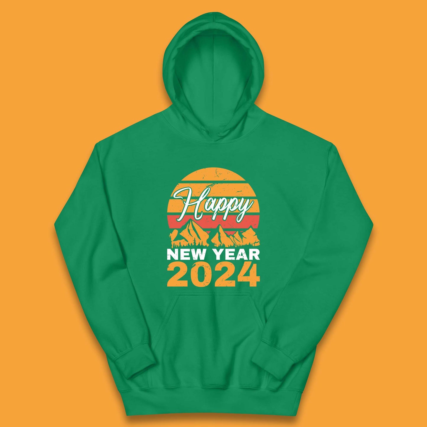 Happy New Year 2024 Camping Camping Kids Hoodie