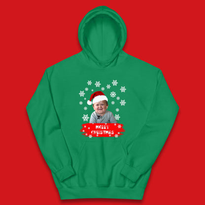 Merry Christmas Hasbulla Snowflakes Kids Hoodie