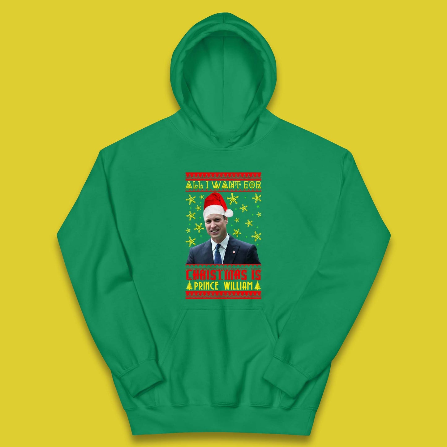 Want Prince William For Christmas Kids Hoodie