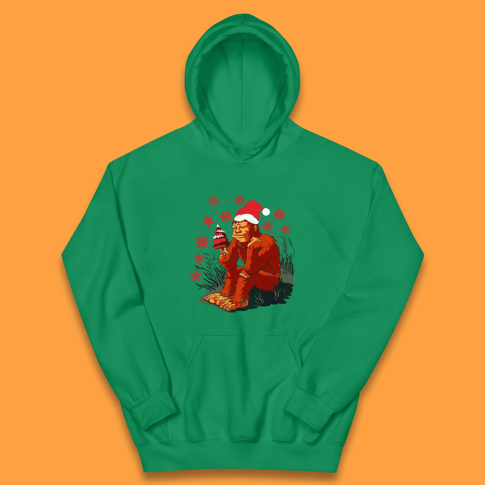 christmas bigfoot hoodie