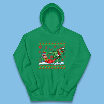 santa & elf costume hoodie