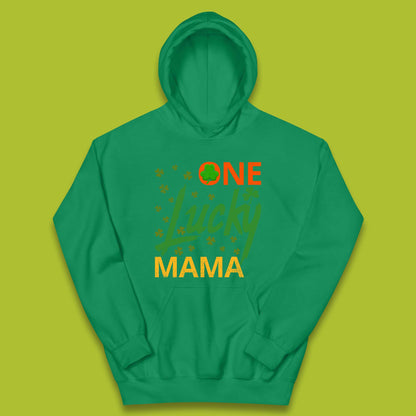 One Lucky Mama Patrick's Day Kids Hoodie
