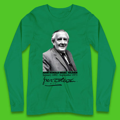 John Ronald Reuel Tolkien Signature Long Sleeve T-Shirt