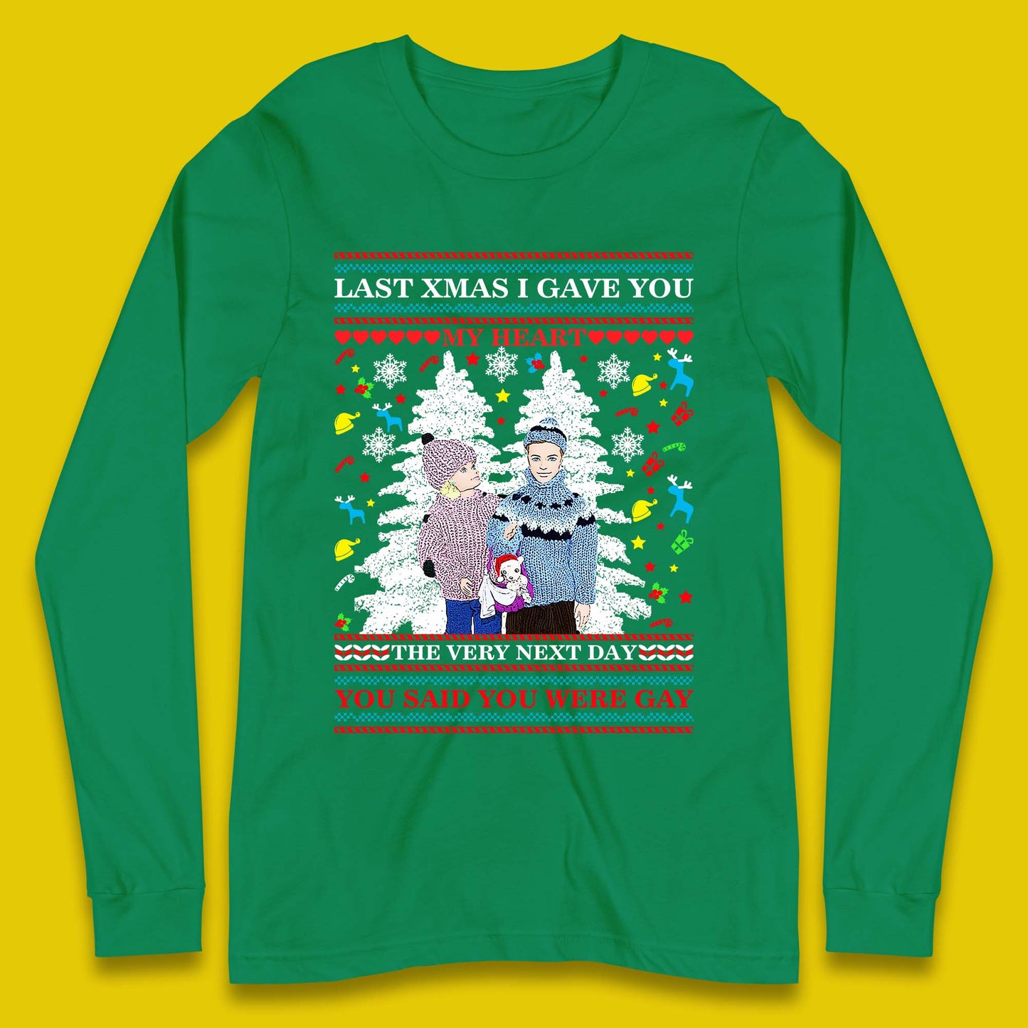 gay christmas long sleeve t-shirt