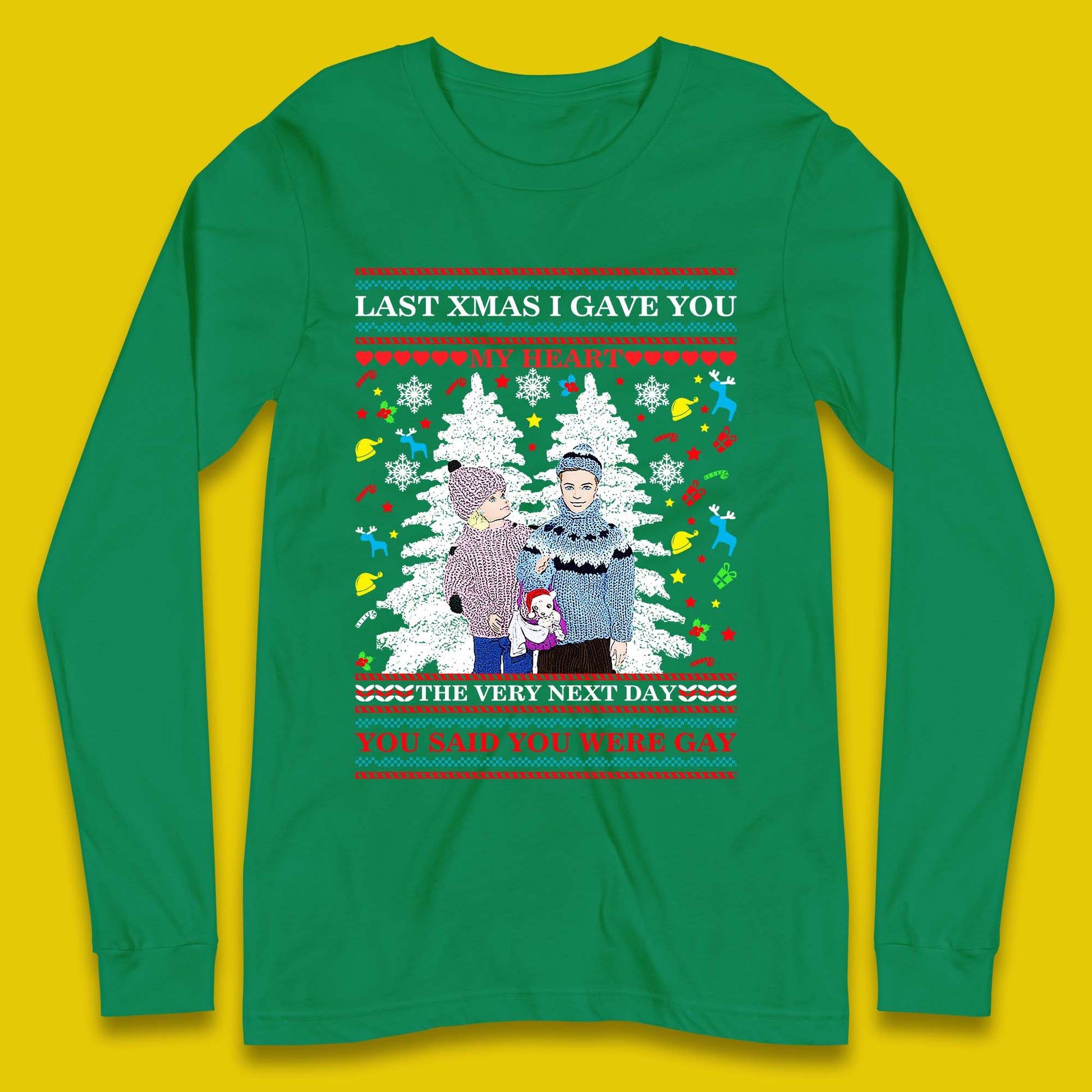 gay christmas long sleeve t-shirt